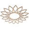 Ekena Millwork Daisy Wood Fretwork Pierced Ceiling Medallion, Alder, 32"OD x 11 1/8"ID x 3/8"T CMWP32X32X0375DAAL - alternate 4